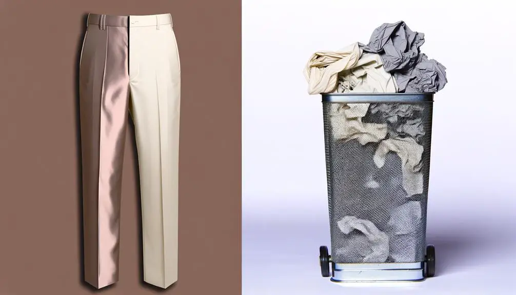 trousers recycled into bags