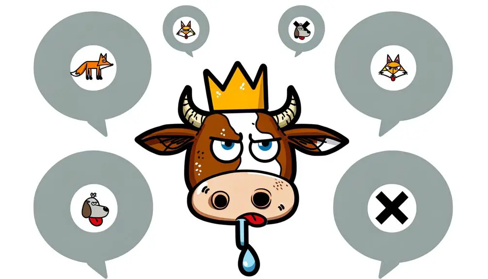 criticizing with bovine comparison