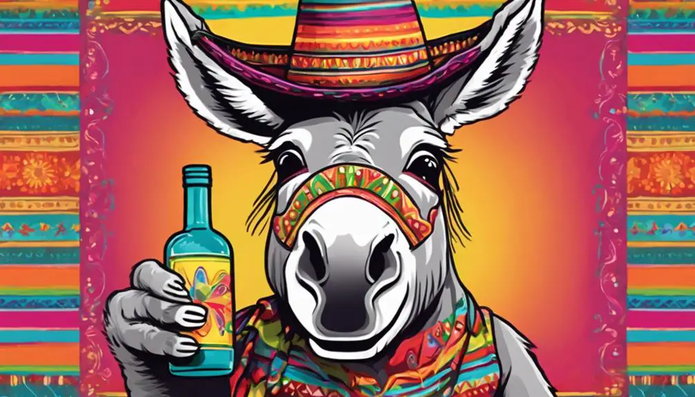 donkey drinking alcohol excessively