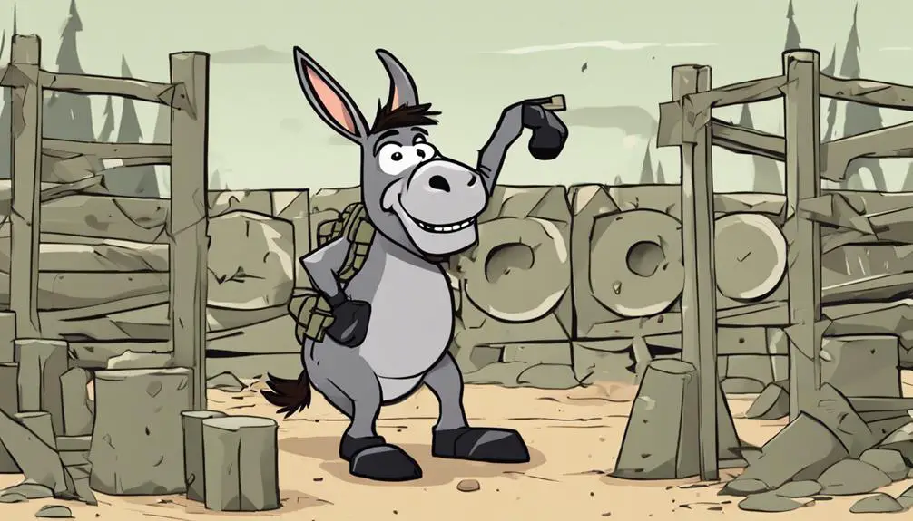 donkey s lack of awareness