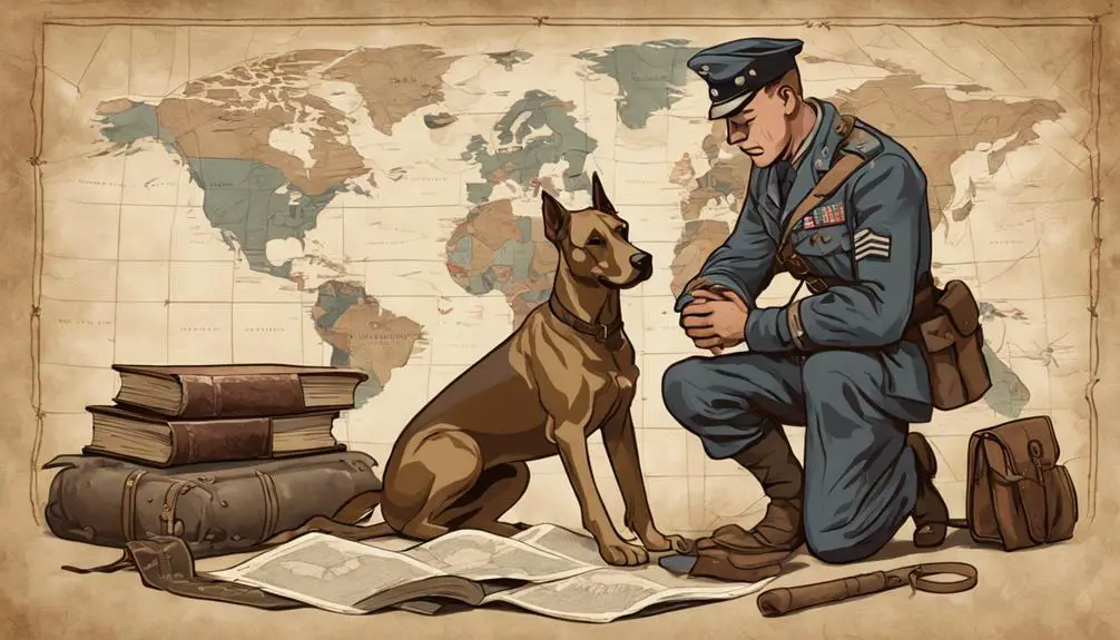 military dog language history