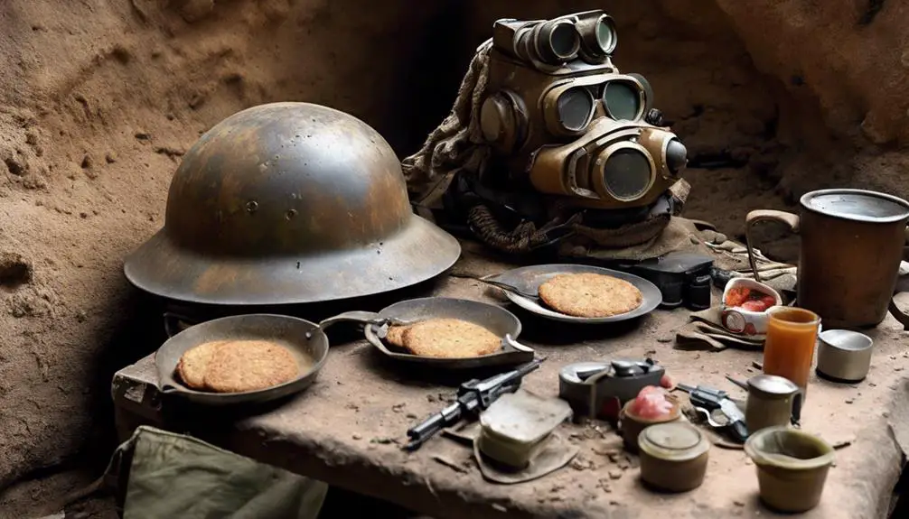 pancakes in wartime bunker